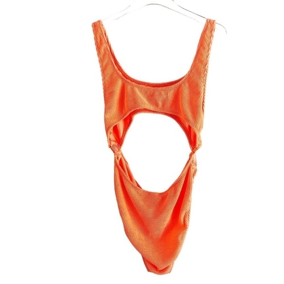 Good American Swimsuit Orange Monokini One Piece 2X 3X - Picture 3 of 10